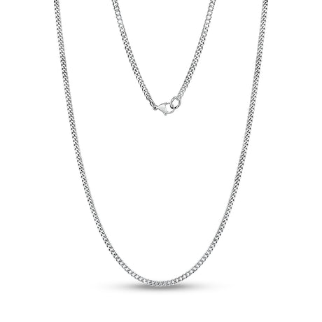 2mm Thin Cuban Link Chain - Unisex Necklaces - The Steel Shop