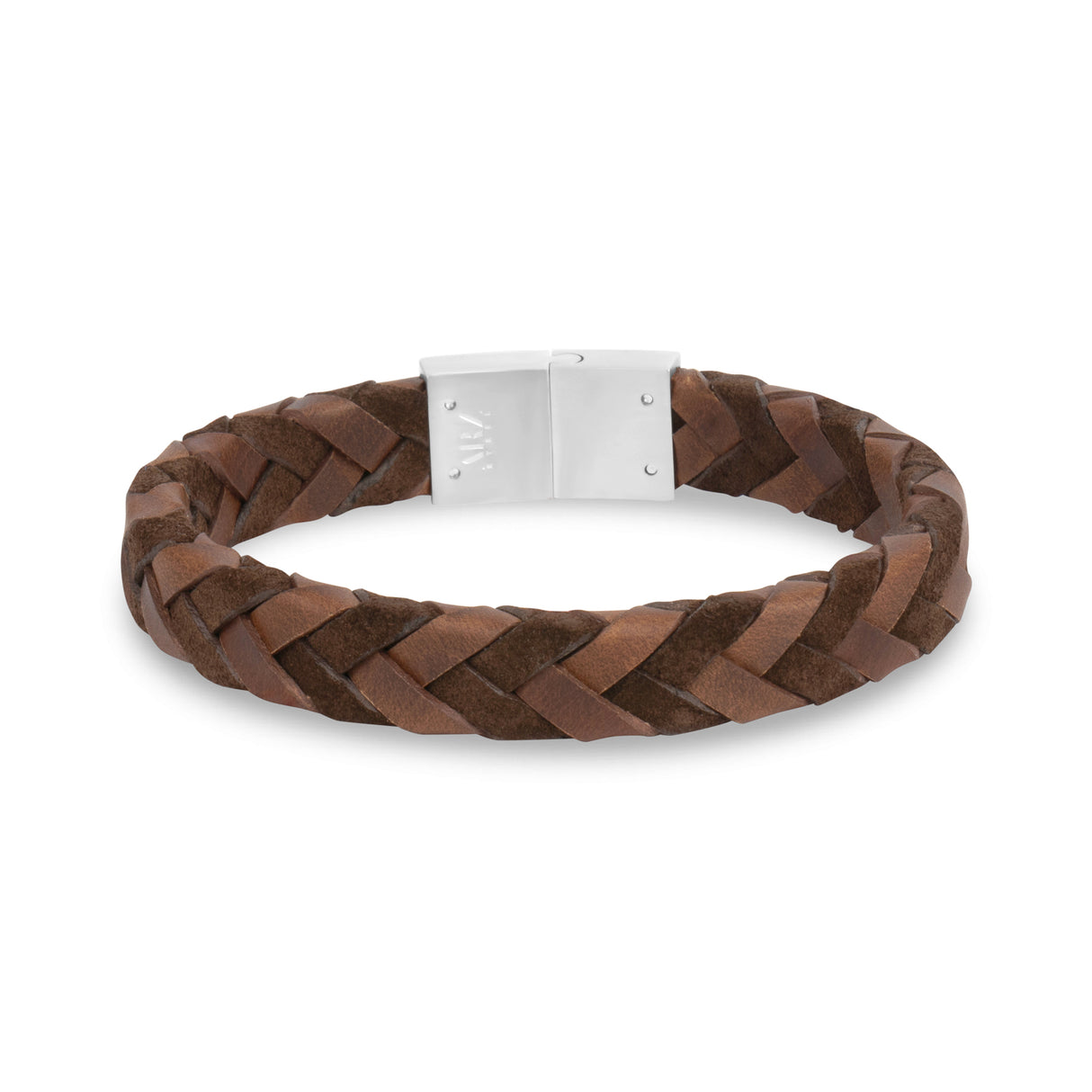 Suede & Smooth Leather Bracelet - Mens Steel Leather Bracelets - The Steel Shop