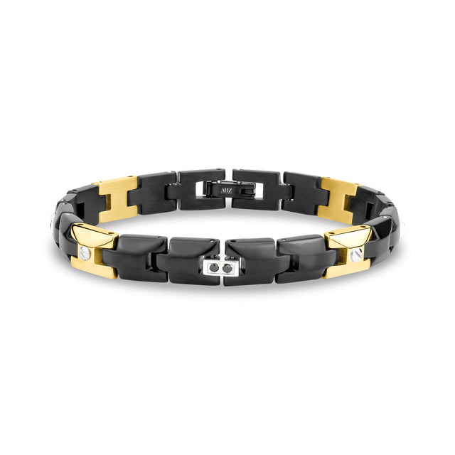 Trifecta Link Bracelet - Mens Steel Bracelets - The Steel Shop