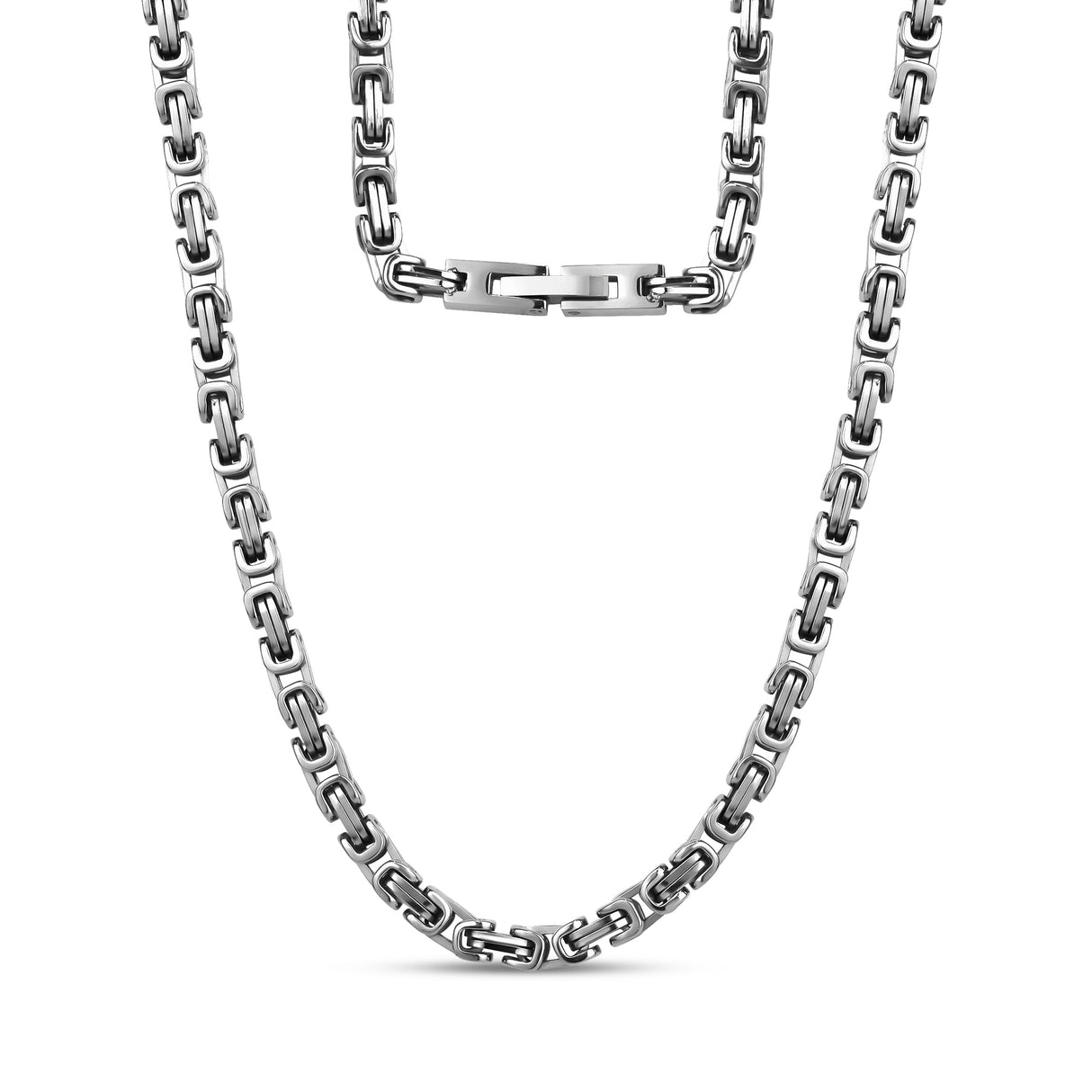 King's Chain | 4MM - Men Necklace - The Steel Shop