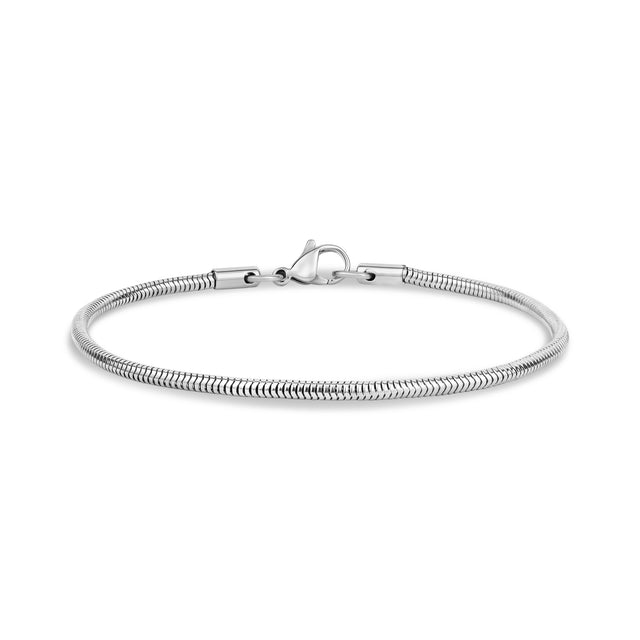 Round Snake Bracelet | 2.5MM - Mens Steel Bracelets - The Steel Shop