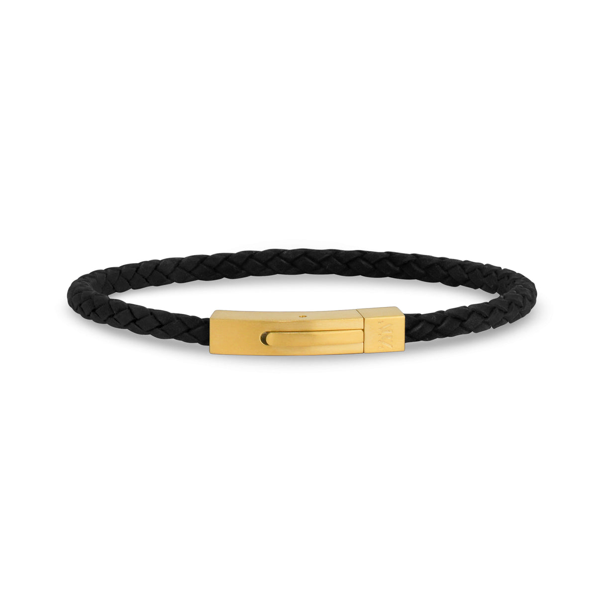 Leather Bracelet | 4MM - Mens Steel Leather Bracelets - The Steel Shop