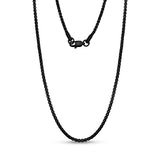 2.5mm Round Box Link Chain - Unisex Necklaces - The Steel Shop