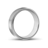 男士戒指 - 7mm不鏽鋼結婚戒指 - 可雕刻
