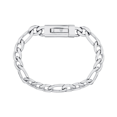 中性精鋼表鏈 - 9mm不鏽鋼費加羅鏈節可雕刻表鏈