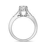 女士戒指 - 不鏽鋼圓形單石戒指